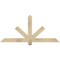 Ekena Millwork Kennewick Rough Sawn Timber Gable Bracket, Douglas Fir, 60"W x 27"H x 2"D x 4"F, 11/12 Pitch GBW060X27X0204KEN00RDF - alternate 1